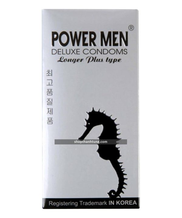 Bao Cao Su Chống Xuất Tinh Sớm Power Men Longer Plus Hộp 12 Chiếc